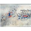 Image 8 : A RARE FAMILLE ROSE PAINTING QING DYNASTY.