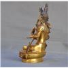 Image 3 : A GILT BRONZE WHITE TARA BUDDHA FIGURE QING DYNASTY.