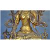 Image 8 : A GILT BRONZE WHITE TARA BUDDHA FIGURE QING DYNASTY.