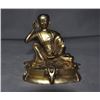 Image 1 : A GILT BRONZE MILAREPA BUDDHA FIGURE QING DYNASTY.
