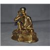 Image 3 : A GILT BRONZE MILAREPA BUDDHA FIGURE QING DYNASTY.