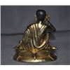 Image 4 : A GILT BRONZE MILAREPA BUDDHA FIGURE QING DYNASTY.
