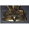 Image 6 : A GILT BRONZE MILAREPA BUDDHA FIGURE QING DYNASTY.