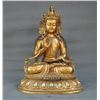 Image 1 : A BRONZE GILT 24KT-GOLD BUDDHA FIGURE QING DYNASTY.