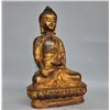 Image 2 : A GILT BRONZE SAKYAMUNI BUDDHA FIGURE QING DYNASTY.