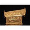 Image 6 : A BRONZE GILT 24KT-GOLD BOX QING DYNASTY.