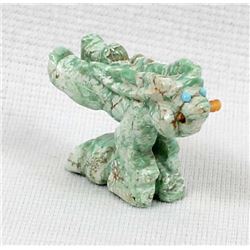 Zuni Turquoise Rabbit Fetish by Ron Laahty