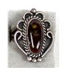 Image 1 : Navajo Old Pawn Sterling Fire Agate Ring, Size 8