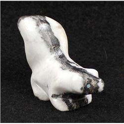 Zuni Zebra Stone Skunk Fetish by Garrick Acque