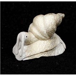 Zuni Carved Antler Snail Fetish by Ruben Najera