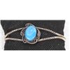 Image 1 : Vintage Navajo Sterling Turquoise Cuff Bracelet