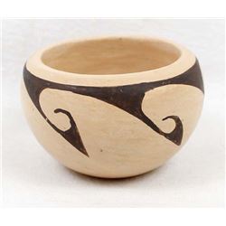 Hopi Miniature Pottery Bowl by R. Namoki