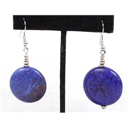 Lapis Bead Earrings