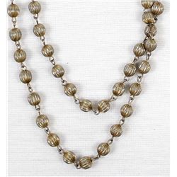 Vintage Monet Metal Bead Necklace