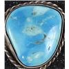 Image 2 : Navajo Old Pawn Sterling Turquoise Ring, Size 7