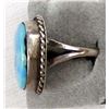 Image 3 : Navajo Old Pawn Sterling Turquoise Ring, Size 7