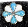Image 1 : Vintage Zuni Sterling Overlay Ring, Size 5.5