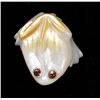 Image 7 : Zuni Mother of Pearl Frog Fetish by Ricky Laahty