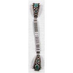 Vintage Navajo Sterling Turquoise Watchband