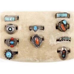 Native American Old Pawn Sterling Silver Rings