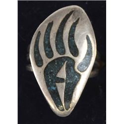 Vintage Hopi Sterling Silver Ring, B. Dawahoya