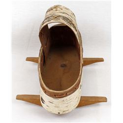 Native American Miniature Birch Bark Doll Cradle