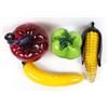 Image 3 : 4 Piece Set of Glass Fruit and Vegetables
