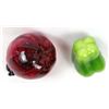 Image 4 : 4 Piece Set of Glass Fruit and Vegetables