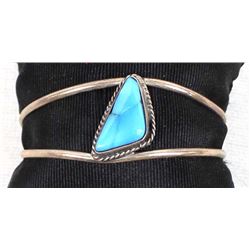Navajo Sterling Silver Turquoise Bracelet