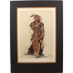 Johann Carl Bodmer ''Dacota Warrior'' Print