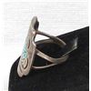 Image 3 : Vintage Navajo Sterling Chip Inlay Ring, Size 9.5