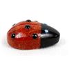 Image 2 : Zuni Coral & Black Marble Ladybug Fetish