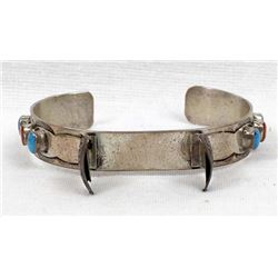 Vintage Navajo Sterling Turquoise Watch Bracelet