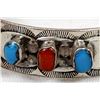 Image 3 : Vintage Navajo Sterling Turquoise Watch Bracelet