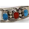 Image 5 : Vintage Navajo Sterling Turquoise Watch Bracelet