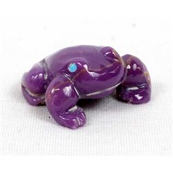 Zuni Stichtite Frog Fetish by Brian Yatsattie