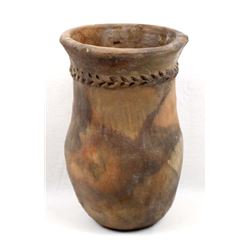 Large Native American Navajo Pottery Drum Jar