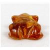 Image 4 : Zuni Amber Frog Fetish by Boone