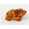 Image 5 : Zuni Amber Frog Fetish by Boone