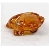 Image 7 : Zuni Amber Frog Fetish by Boone