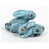Image 1 : Zuni Turquoise Double Rabbit Fetish by F. Cheama