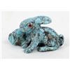 Image 5 : Zuni Turquoise Double Rabbit Fetish by F. Cheama