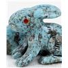 Image 6 : Zuni Turquoise Double Rabbit Fetish by F. Cheama