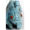Image 8 : Zuni Turquoise Double Rabbit Fetish by F. Cheama