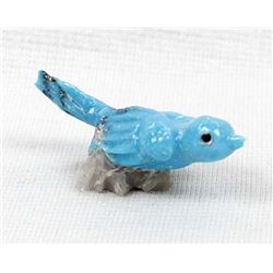 Zuni Turquoise Bird Fetish by Ricky Laahty