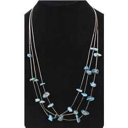 Vintage Navajo 3 Strand Liquid Silver Necklace