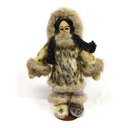 Vintage Alaskan Eskimo Leather and Fur Doll