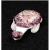Image 2 : Zuni Carved Purple Shell Turtle Fetish by Quam