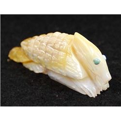 Zuni Carved Mother of Pearl Armadillo Fetish