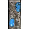 Image 3 : 2 Navajo German Silver & Turquoise Lighter Covers
